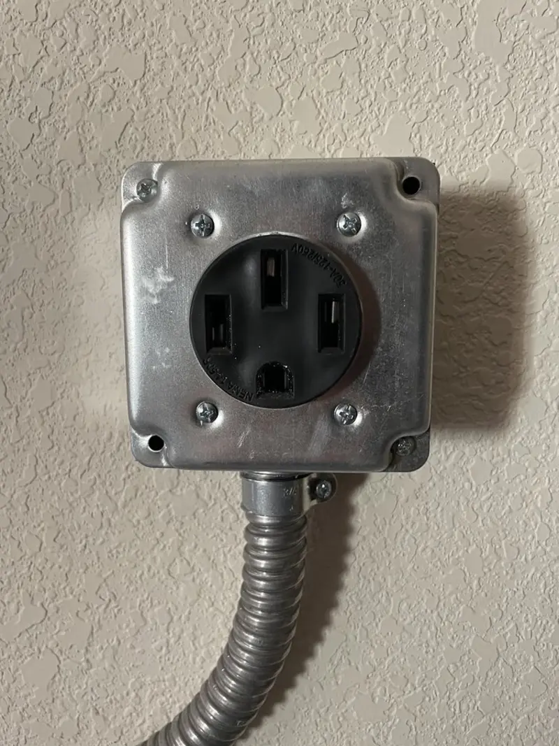 NEMA 14-50 outlet installed for Electrical Panel Upgrade in Hardeeville